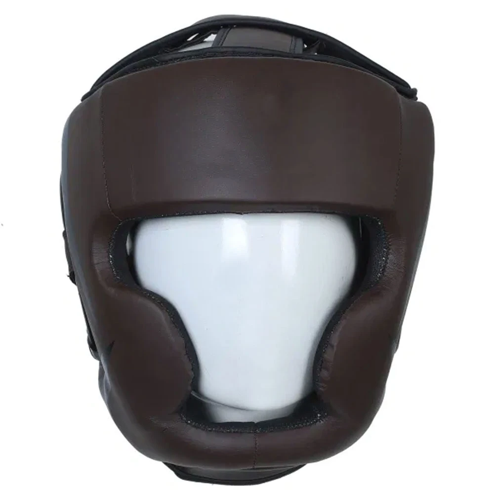 Breathable Custom Logo Synthetic Leather MMA Boxing Head Guards Kick Helmet Boxing Headgear