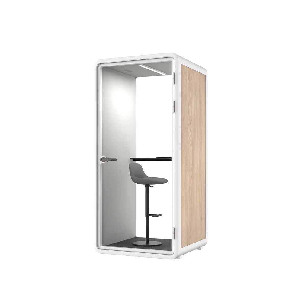 Minimalistic Office Booth Pods Office Soundproof Booth Excellent Office Acoustic Noise Insulation Phone Booth Meeting Pod