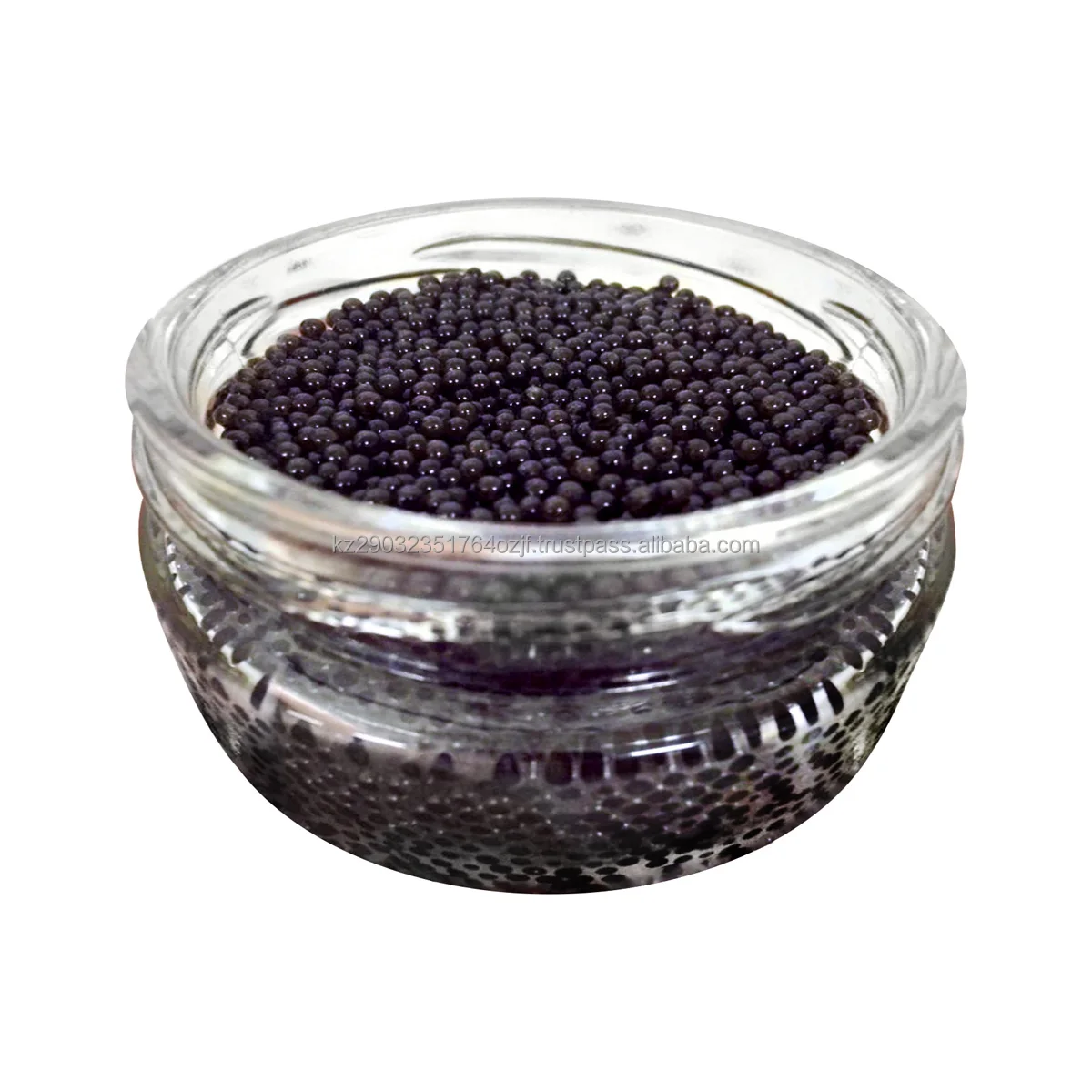 Eco Products Culinary delight sterlet granular caviare pre-packed in glass jar from fish farm