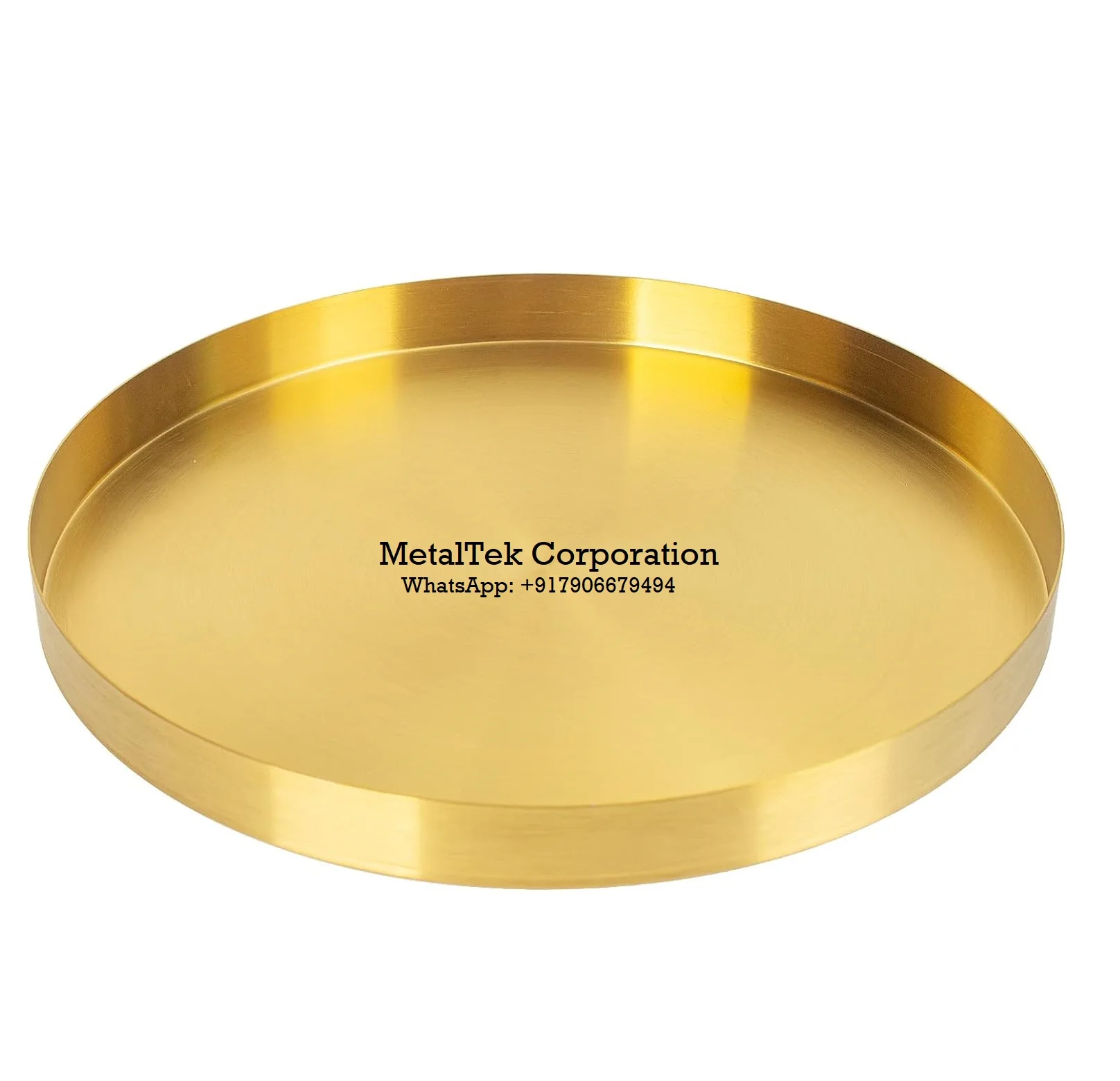 Modern Home Gold round Decorative Serving Tray for Jewelry Makeup Toiletries Kitchen Tableware Storage Organizers Manufacturer