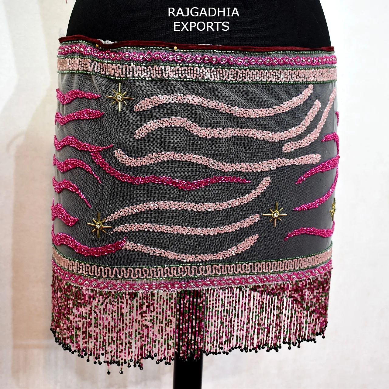 Beaded Skirts & Shorts  Western Wear Clothing & Accessories for women wear buy Heavy Beaded Skirt for wholesale