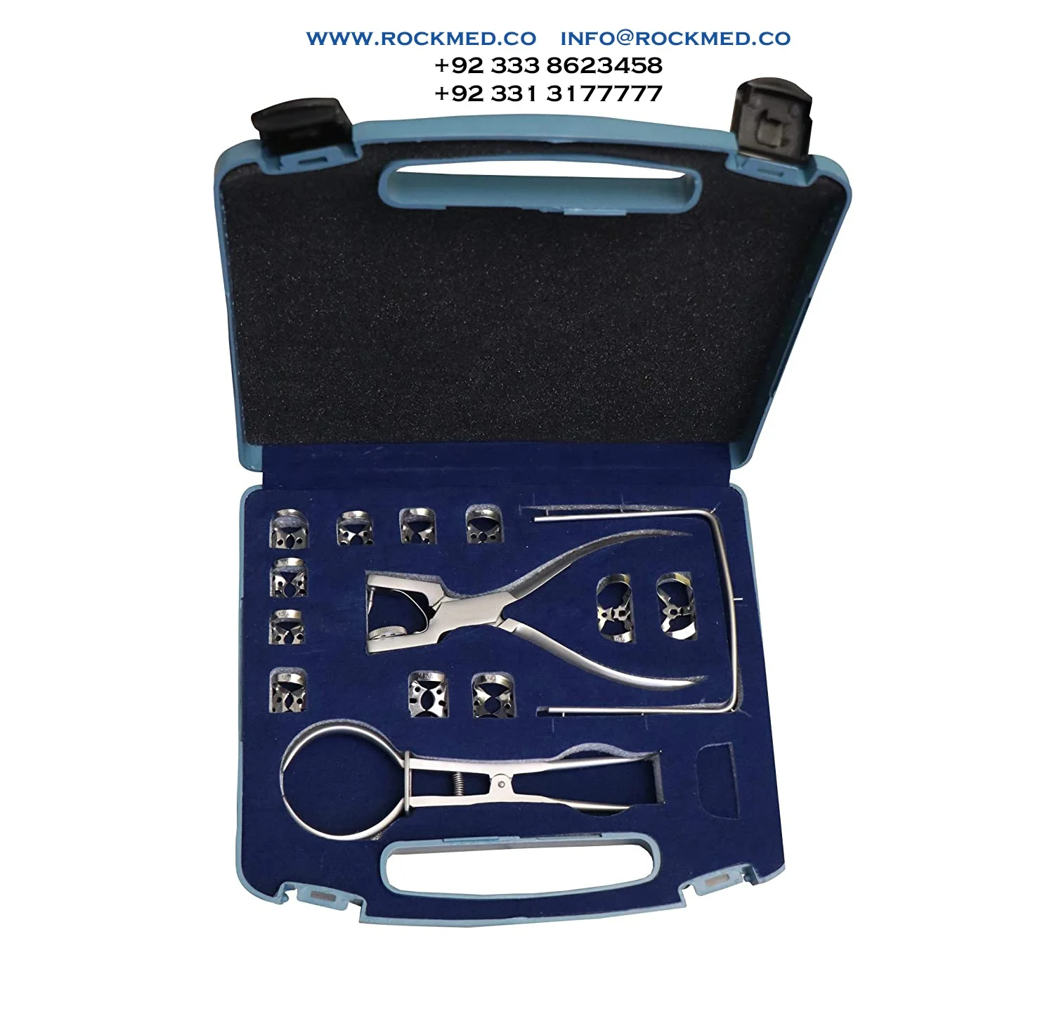 85PCs Dental Rubber Dam Clamps Upper Lower Complete Rubber Dam Clamp Set CE