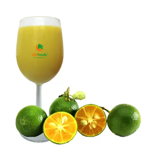 BQF process 100% natural fruit  manufacture price fruit puree Frozen Calamansi Puree Lifefoods from Vietnam