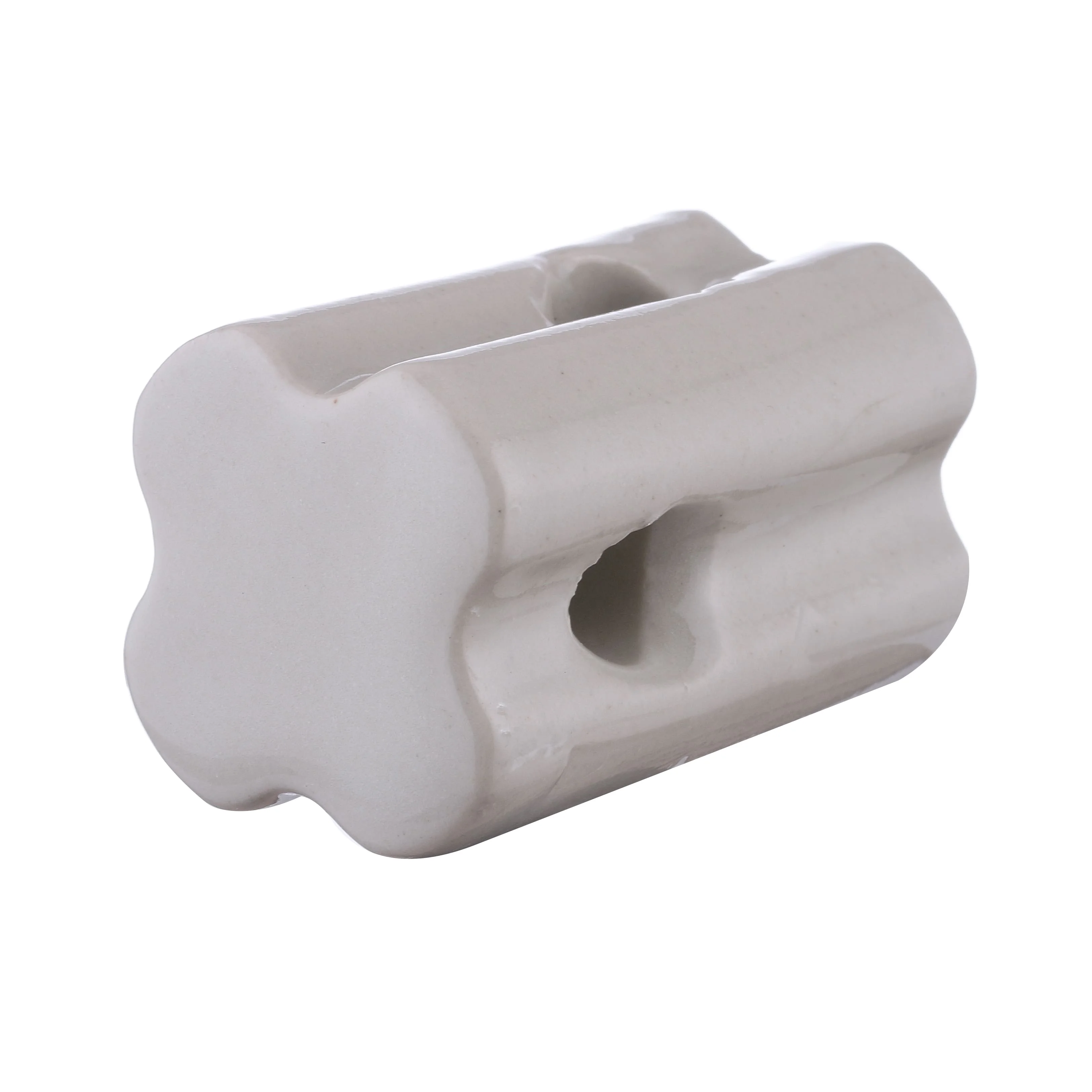 Electric Fence Security Porcelain Bull Nose End Strain Insulator For Farm Hign Strain Factory Electrical Fencing
