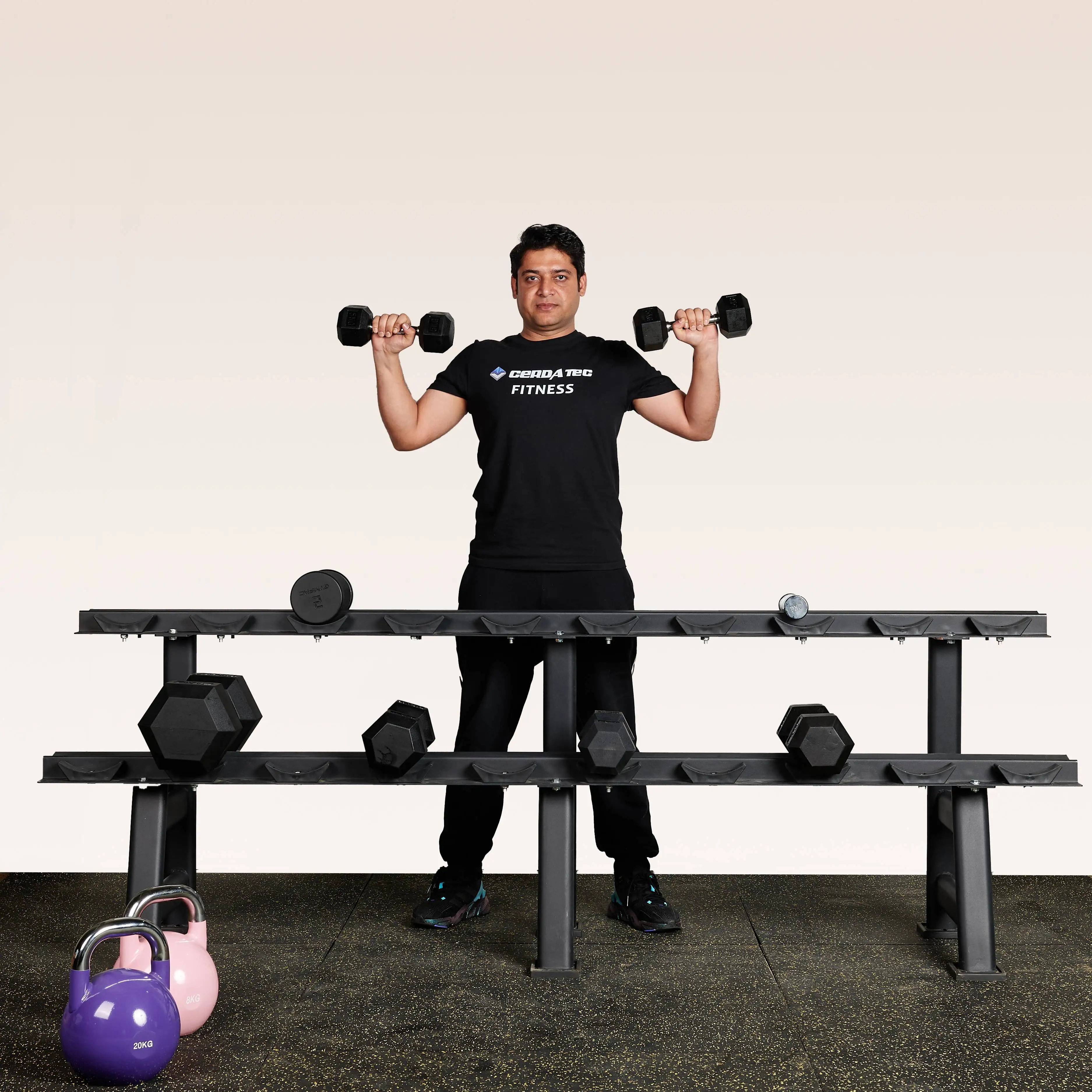 China Factory Sale Commercial Gym Exercise Equipment Storage 10 Pairs Dumbbell Set Rack For Commercial Use