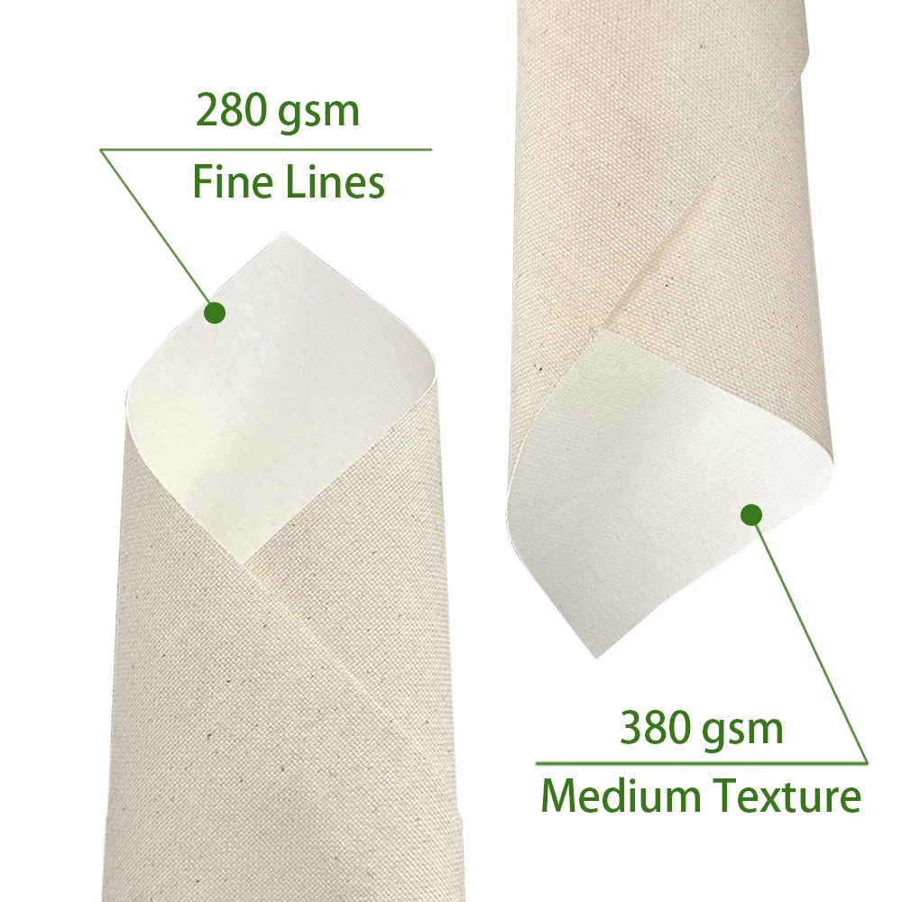 Wholesale 380g Cotton and Linen Blend Stretched Canvas Art Canvas Frames for Oil Painting Acrylic Primer Blank Canvases Print