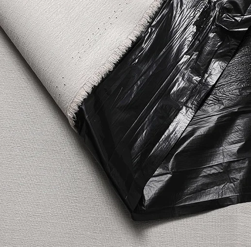 High Quality 0.5cm Ribstop Waterproof Polyester T800 Pongee Fabric with Black TPU Membrane for Jacket