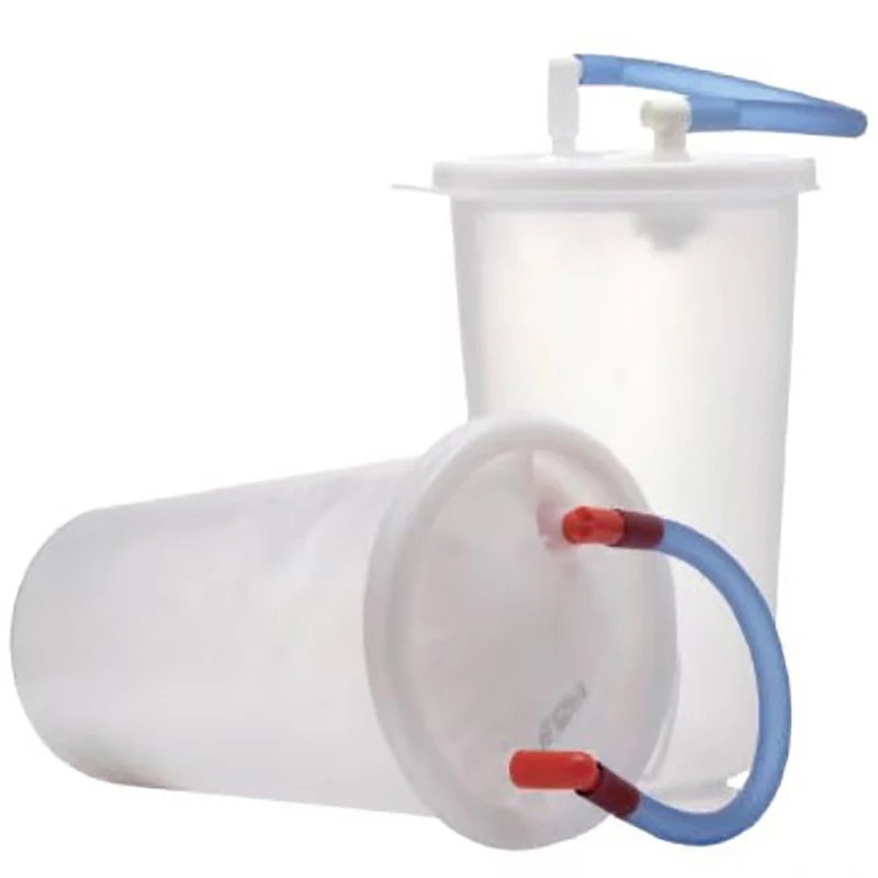 Hot Sale Hospital Disposable Translucent 1000ml High Leakproofness suction liner bag