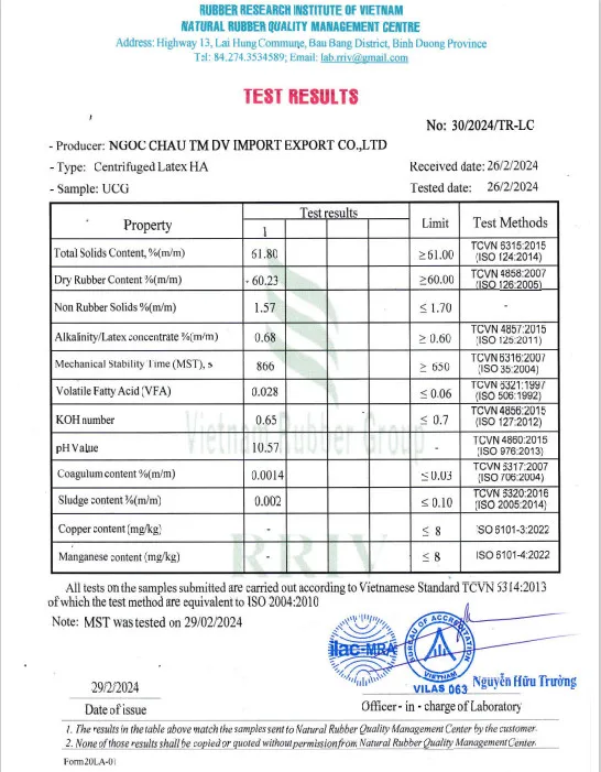 Natural Latex HA 60% DRC Milky White High Quality - Natural Latex High Ammonia 60% DRC High Quality To Used Extensively