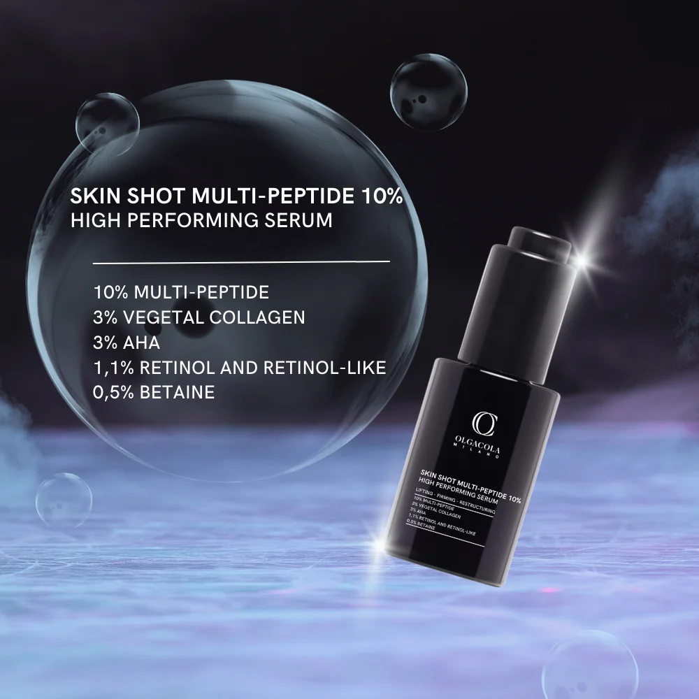 Intensive Collagen Hyaluronic Acid Retinol Collagen Peptides AHA Vegetal Facial Serum Lifting Firming Anti Aging Age Corrective