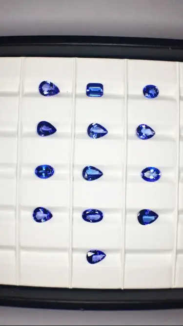 Tanzanite Well Cut And Polished Natural Gemstone With  Quality Color And Luster Tanzanite For Jewelry In Various Sizes