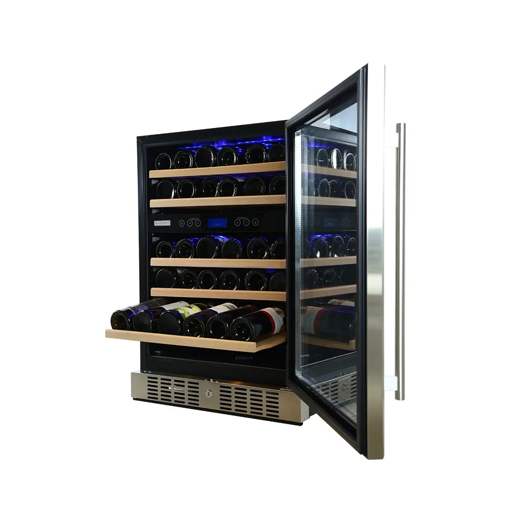 Design Beverage Cooler Wine chiller Glass Door Fridge