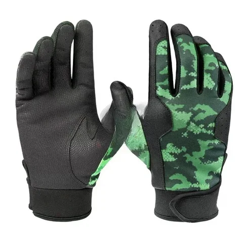 Custom Wholesale Panel New Plain leather baseball batting mittens  Cotton Men 3d Embroidery Logo Fitted Unisex Baseball Sports