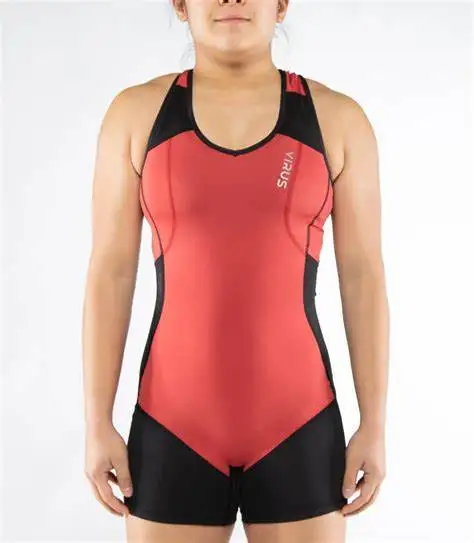 Women Ladies Bodybuilding Wrestling Suit Gym Training Wrestling Singlets Women Power Lift Weightlifting singlet