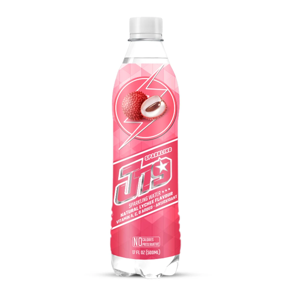500ml J79 Sparkling water Natural Lychee Flavour No Calories VITATMIN A,C,D + ANTIOXIDA Wholesale High Quality Private Label