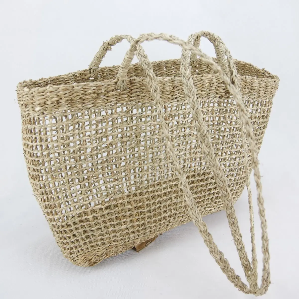 Biodegradable straw pouch bag beach bags wholesale seagrass women handbags for lady competitive price