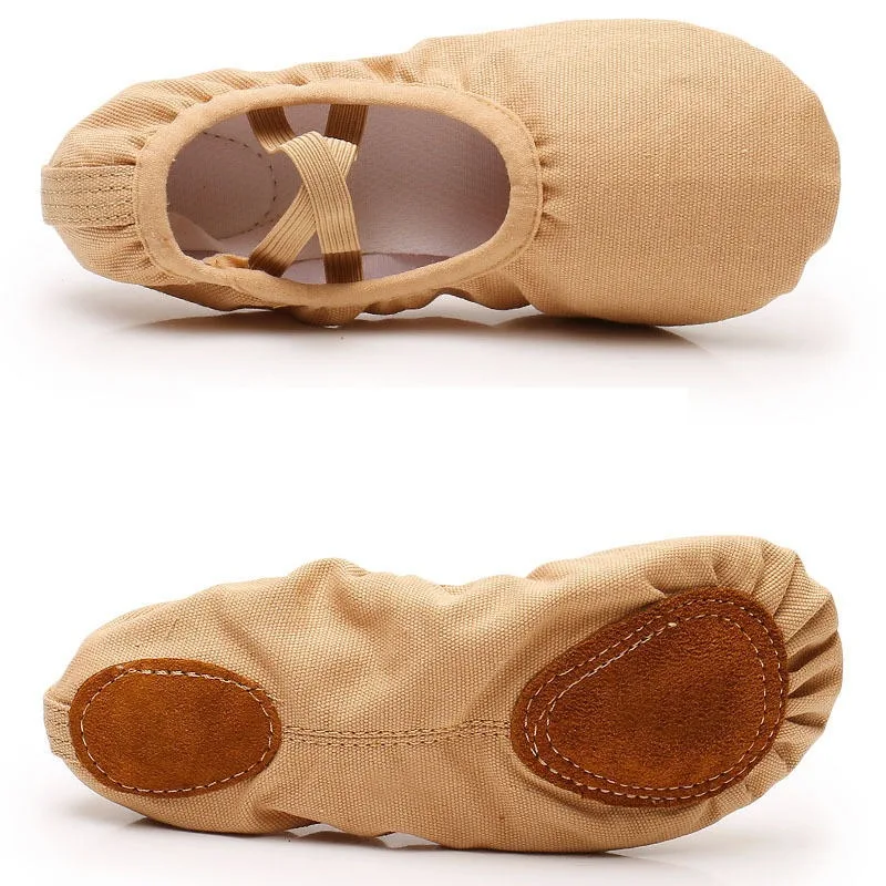 Yoga Slippers Gym Teacher Yoga Ballet Dance Shoes Ballet Shoes Canvas Fashion nude ballet flats shoes