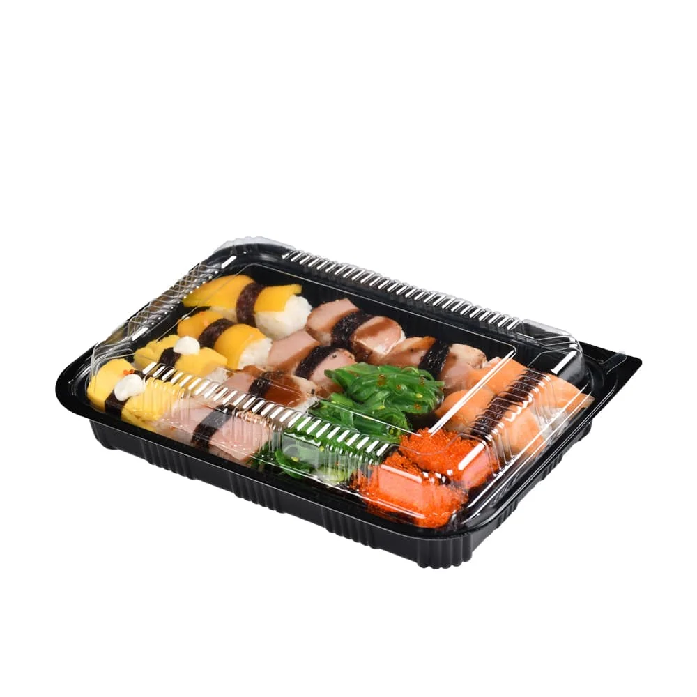 Easy Takeway Japanese Plastic Food Packaging Disposable Microwavable Meal Prep Bento Lunch Box