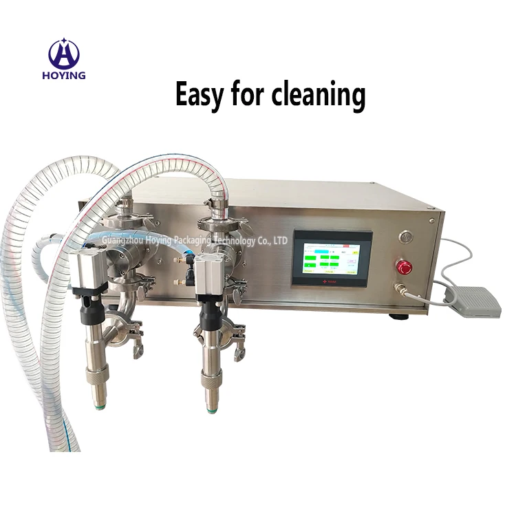 PLC control touch screen 316 stainless steel magnetic gear pump paste lotion cream skincare liquid filling machine