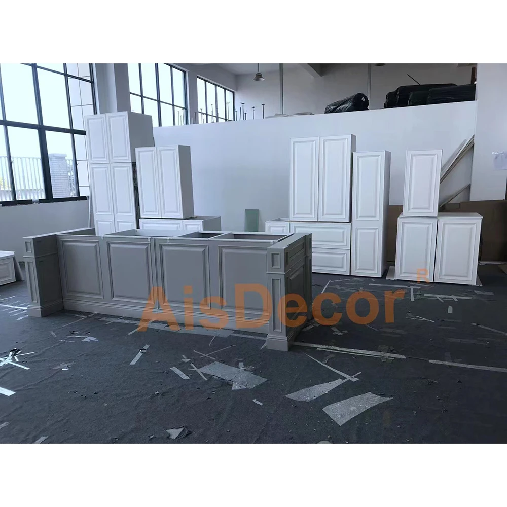 2024 new product trend Factory solid wood shaker rta modular kitchen cabinet series made in china