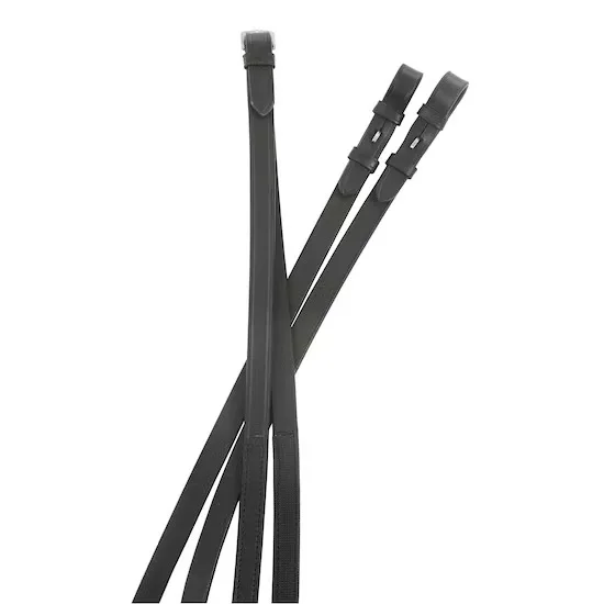 One Side Rubber Reins High Quality Vegetable Tanned Leather Farm Race outdoor Stable Sports accessory Wholesale OEM