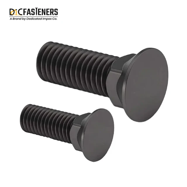 DIN605 DIN608 Grade 8.8 10.9 12.9 Plow Bolts with Hex Head M12 Model Number M20 Thread Size 8mm-45mm Length Bag Packaging