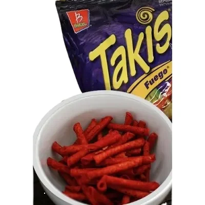 Takis Fuego Rolled Tortilla Snacks with Hot Chili Pepper and Lime 18x90g