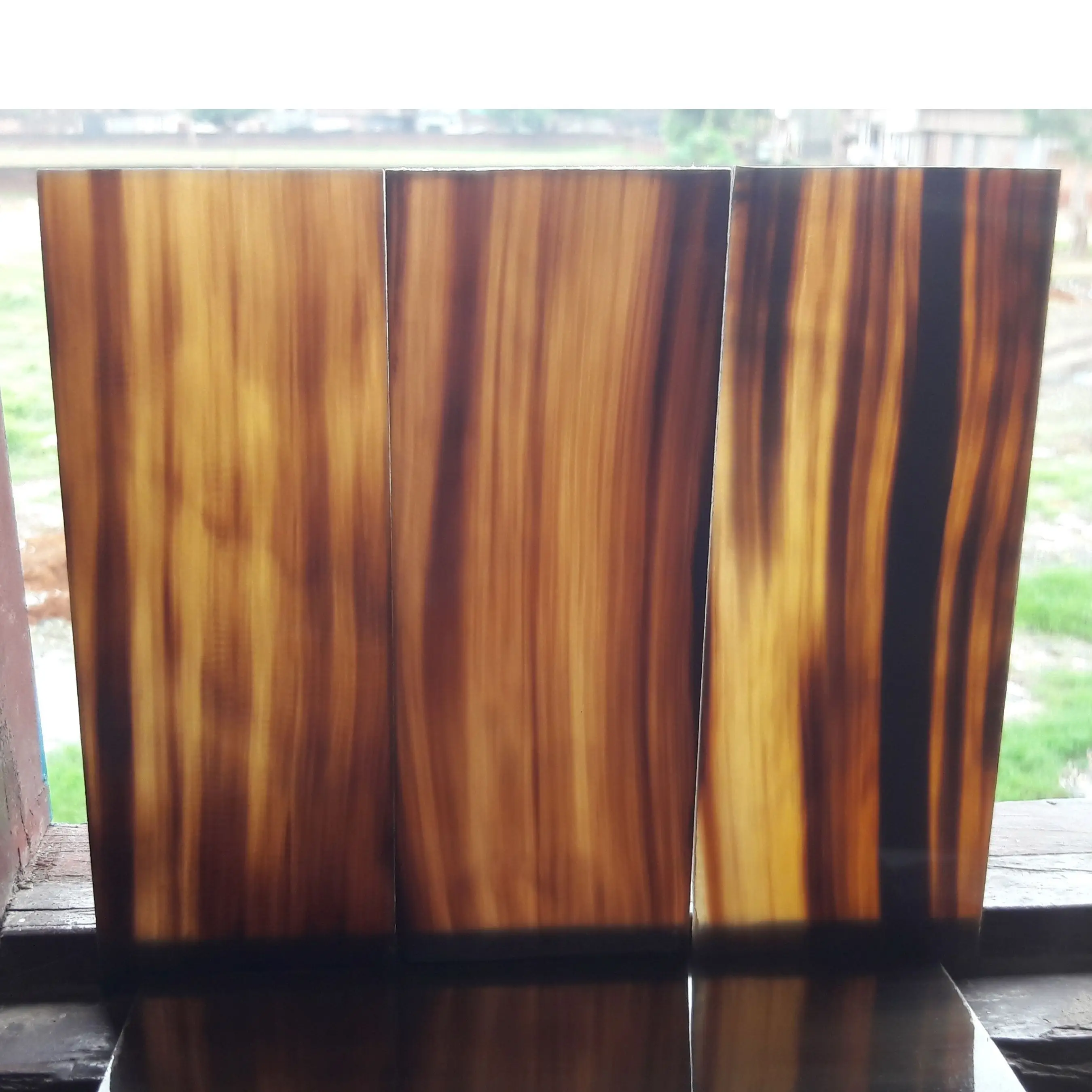 agate 100% Natural Water Buffalo Horn Plates From India Colorful Horn Plate Customizes Size Indian Horn Scale