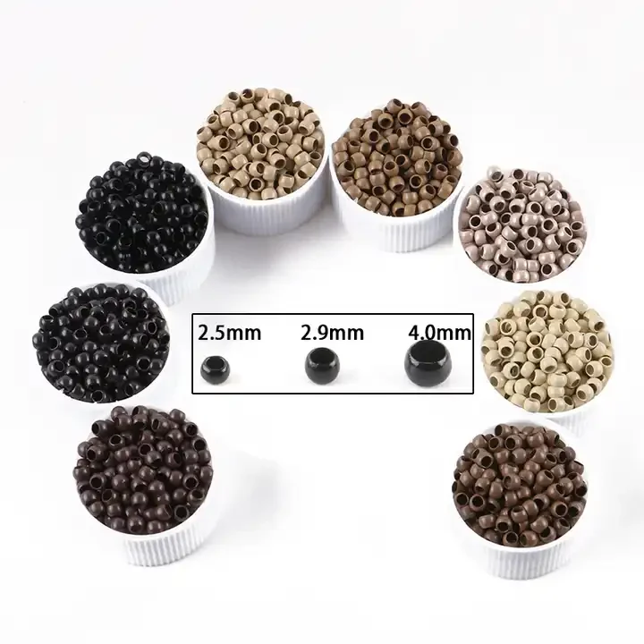 Wholesale Nano Ring 2.5mm 2.9mm 4.0mm Copper Nano Micro Link Nano Beads for Hair Extensions