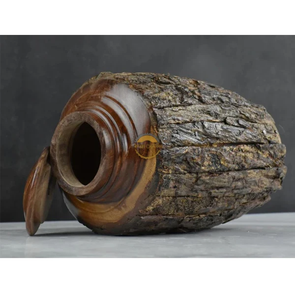 Luxury Rosewood Bark Urn for human ashes Unique Stunning Urn for adult, 3 sizes large, medium, and small urns
