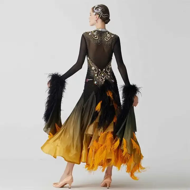 Colorful Crystal Big Ribbon Sleeves Club Dance Bodysuit Women Performance Wear Rhinestones Party Playsuit Stage Costume