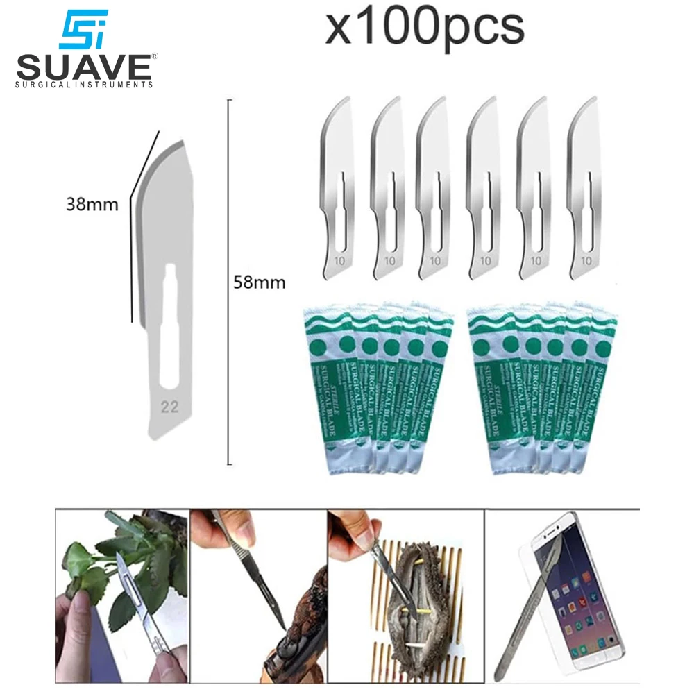 Best Quality Surgical Knives Blade Stainless Steel Highland Use In Hospital For Multi Purpose By SUAVE SURGICAL INSTRUMENTS