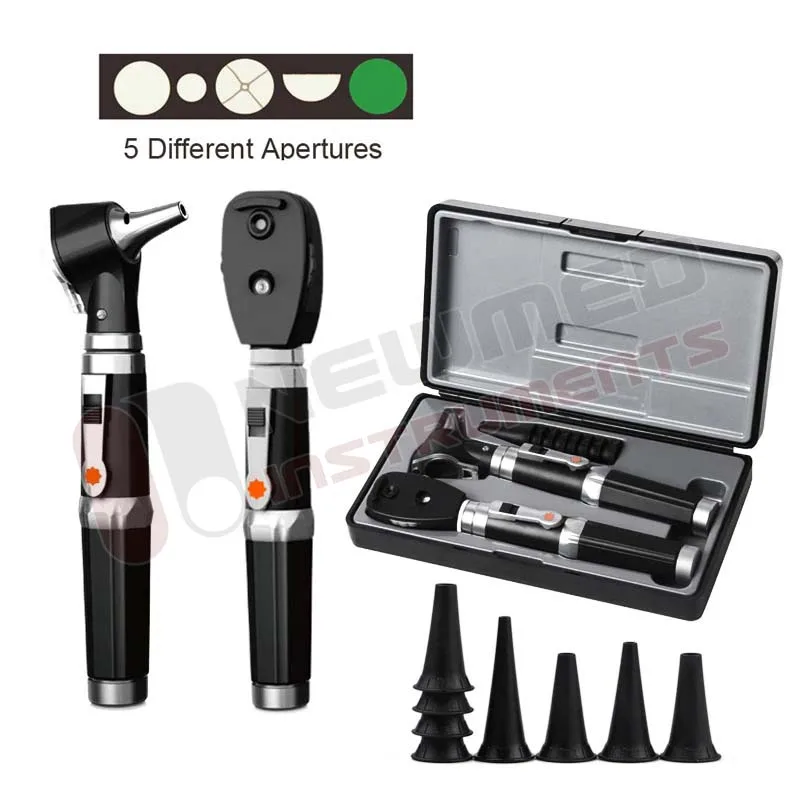 Портативный светодиодный офтальмоскоп Otoscopio для диагностики глаз и ушей прямой волоконно-оптический медицинский инструмент из пластика