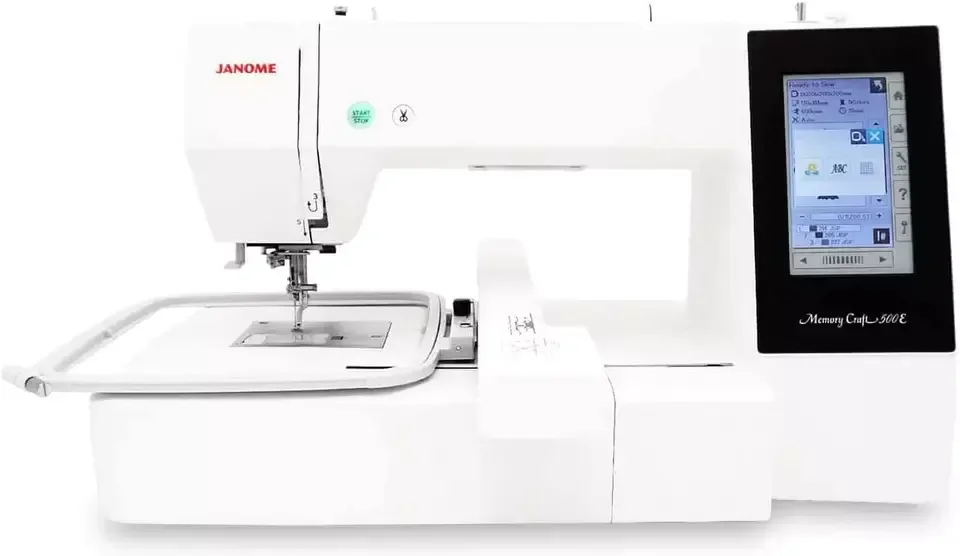 New Janome Memory Craft 500E Embroidery Machine 100% Original