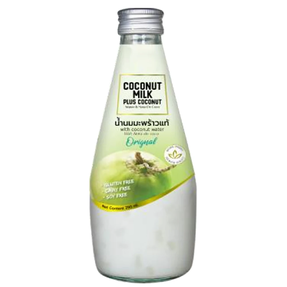 Напиток из кокосового молока с оригинальным ароматом nata de coco в стеклянной бутылке OEM 290 мл от MAREEWA EXPORT CO. LTD.