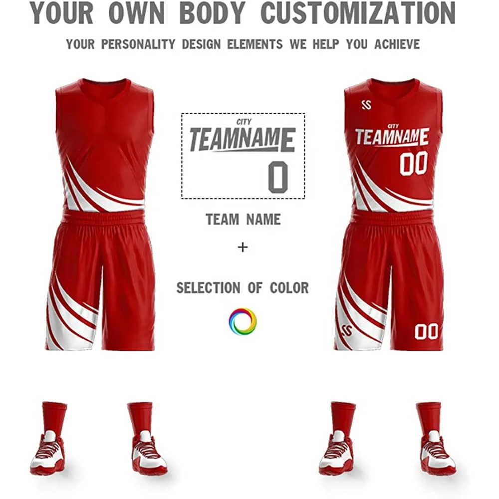 Custom youth basketball uniforms latest basketball sleeveless jersey design wholesale custom cheap price basketball uniform