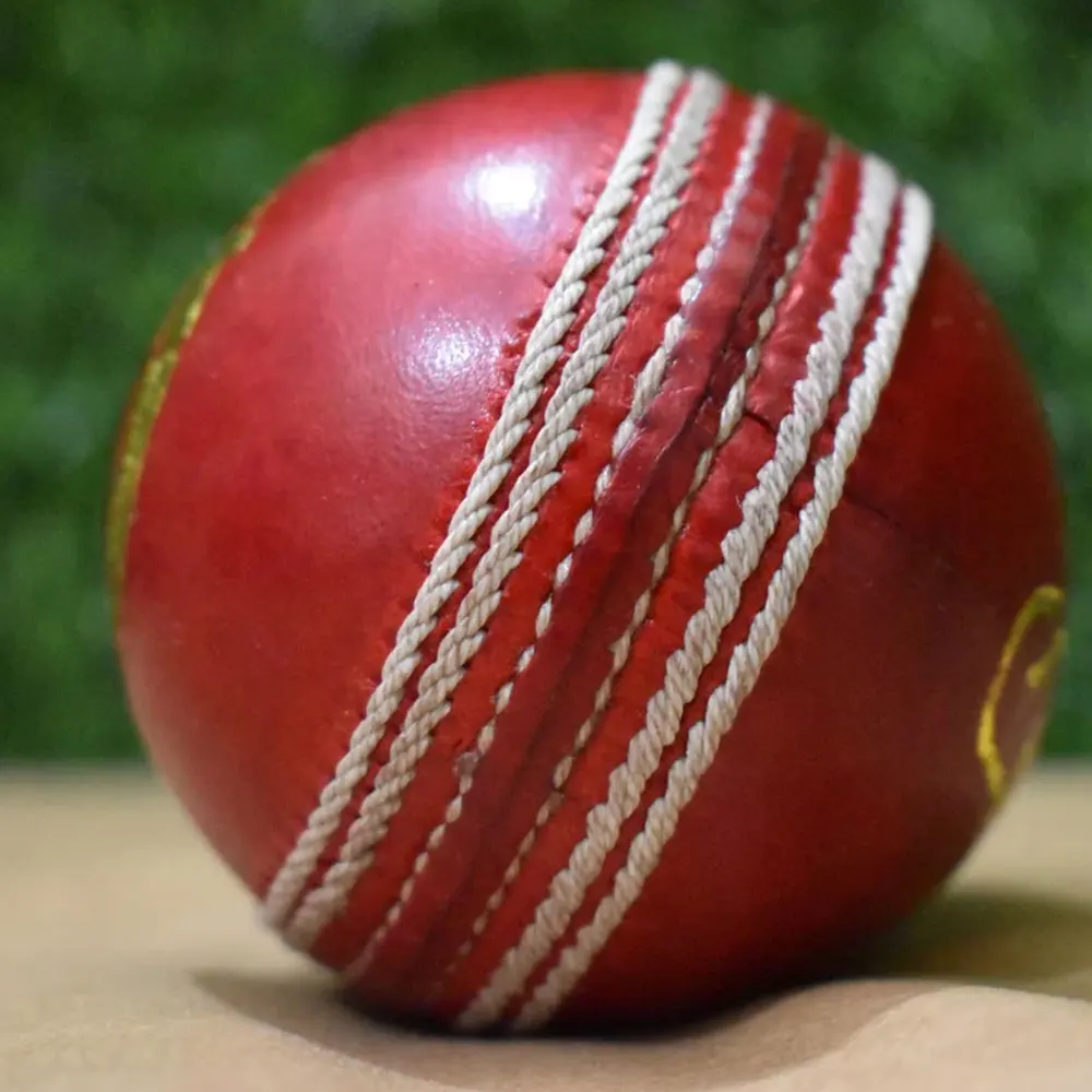 Red Cricket Ball | Red Color Leather Cricket Balls for Practice A Grade Handstitched | Senior Official Hard & Seasoned  Cricket