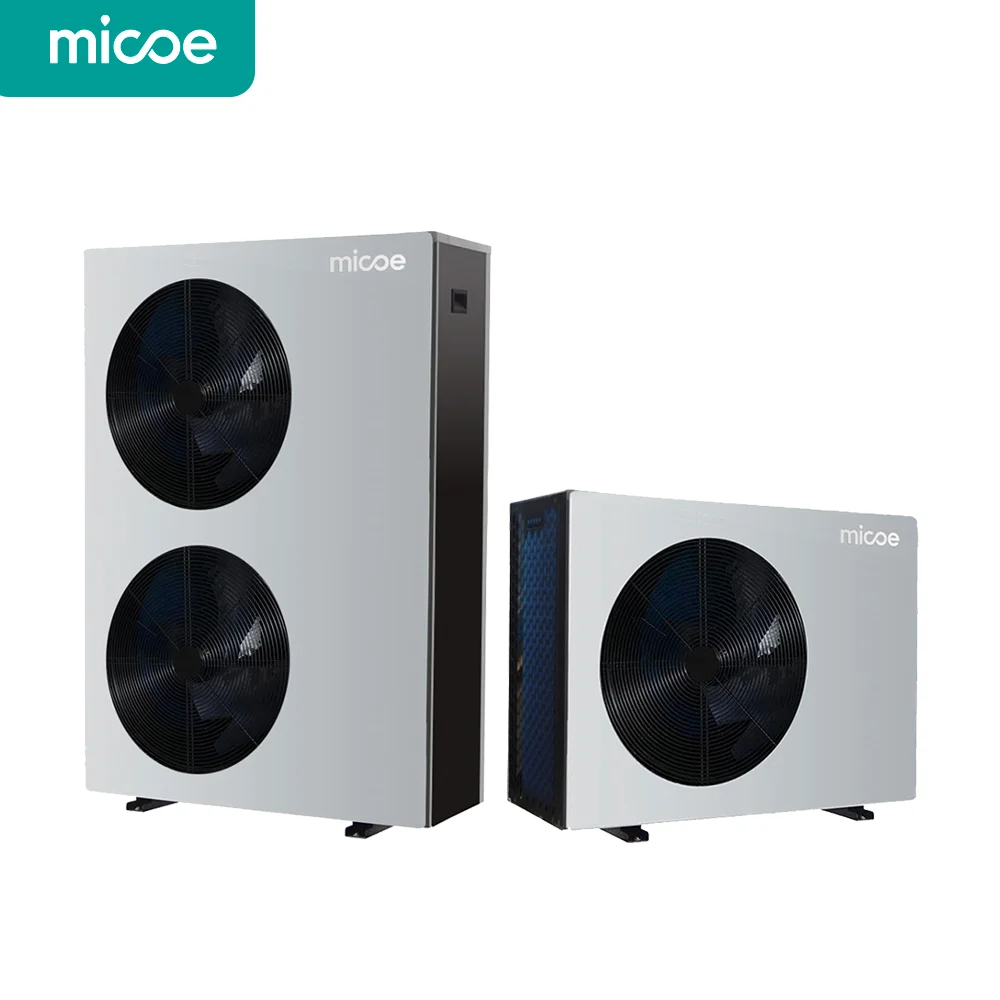 Micoe Factory Supply CE Keymark Erp EVI Full Inverter Air to Water Monoblock Heat Pump China R290 for Sanitary Hot Water