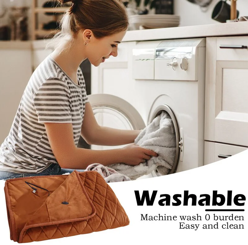 Electric Heated Blanket Winter Large Warm Blanket Wearable 5V USB Powered By Power Banks Bed Warmer Blanket