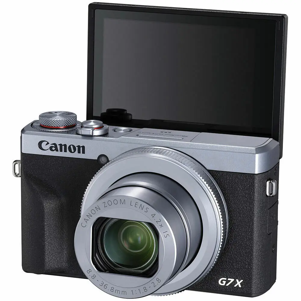 C.anon P.owerShot G7 X Mark III 20.2MP 4K Digital Camera 4.2x Optical Zoom Silver