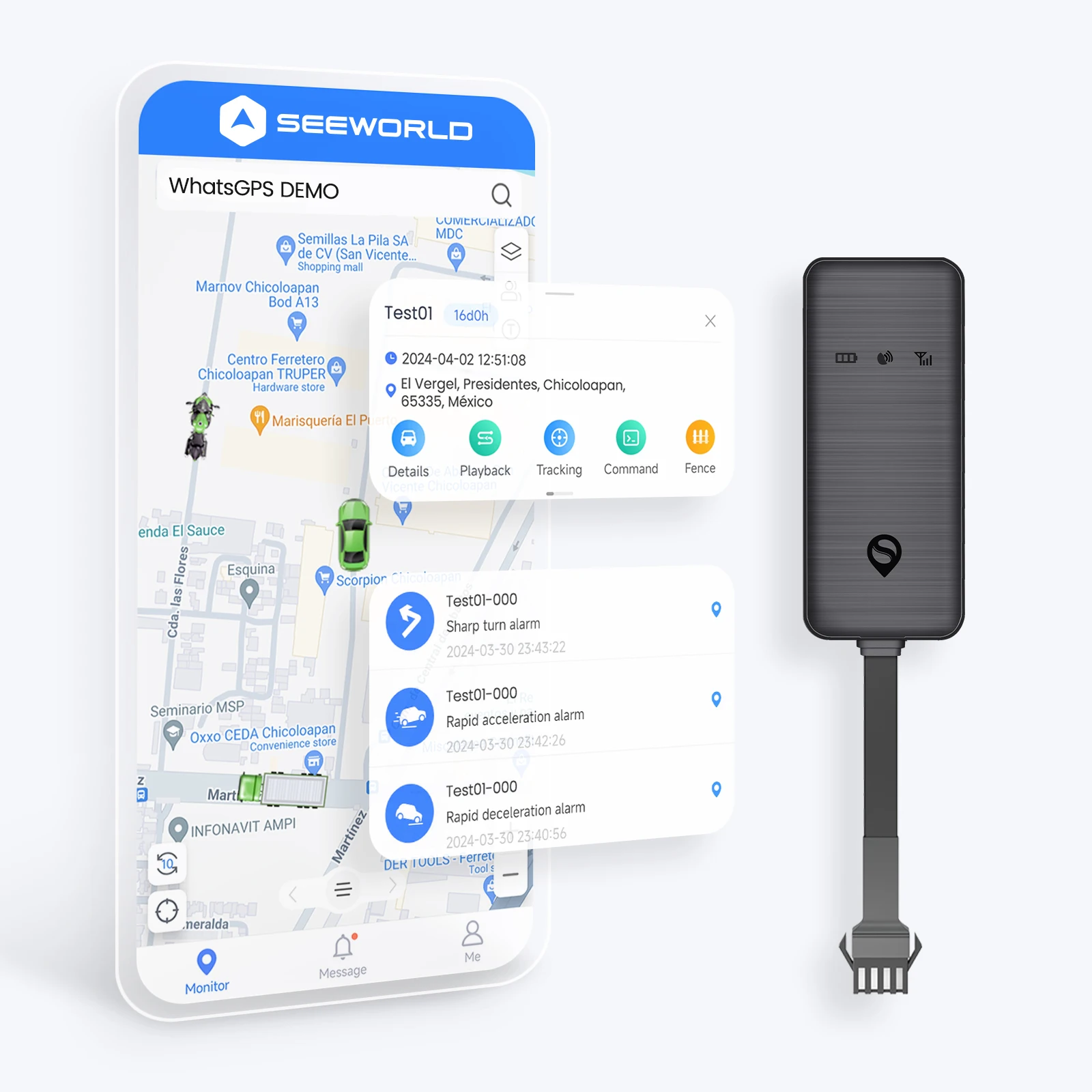 SEEWORLD Worldwide Truck Logistimatics Geo Fence Vehicle Speed Mile Gps Tracker Device For Car