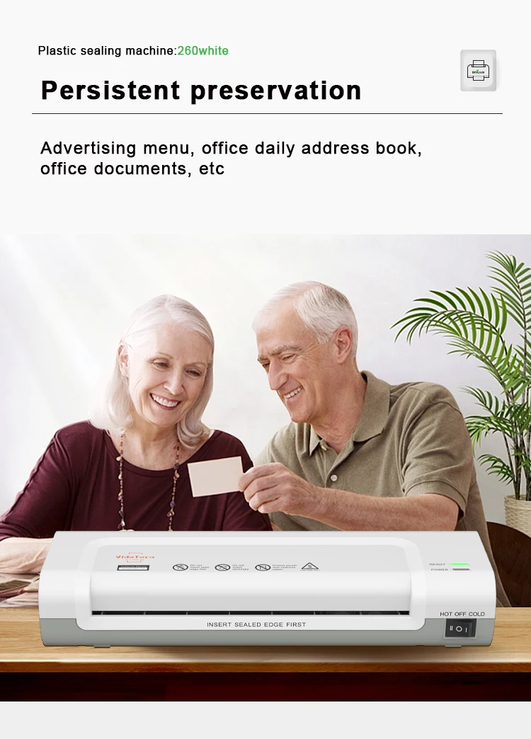 Factory Photo Lamination Machine OL260 Hot Cold  A4 Photo Laminating Machine