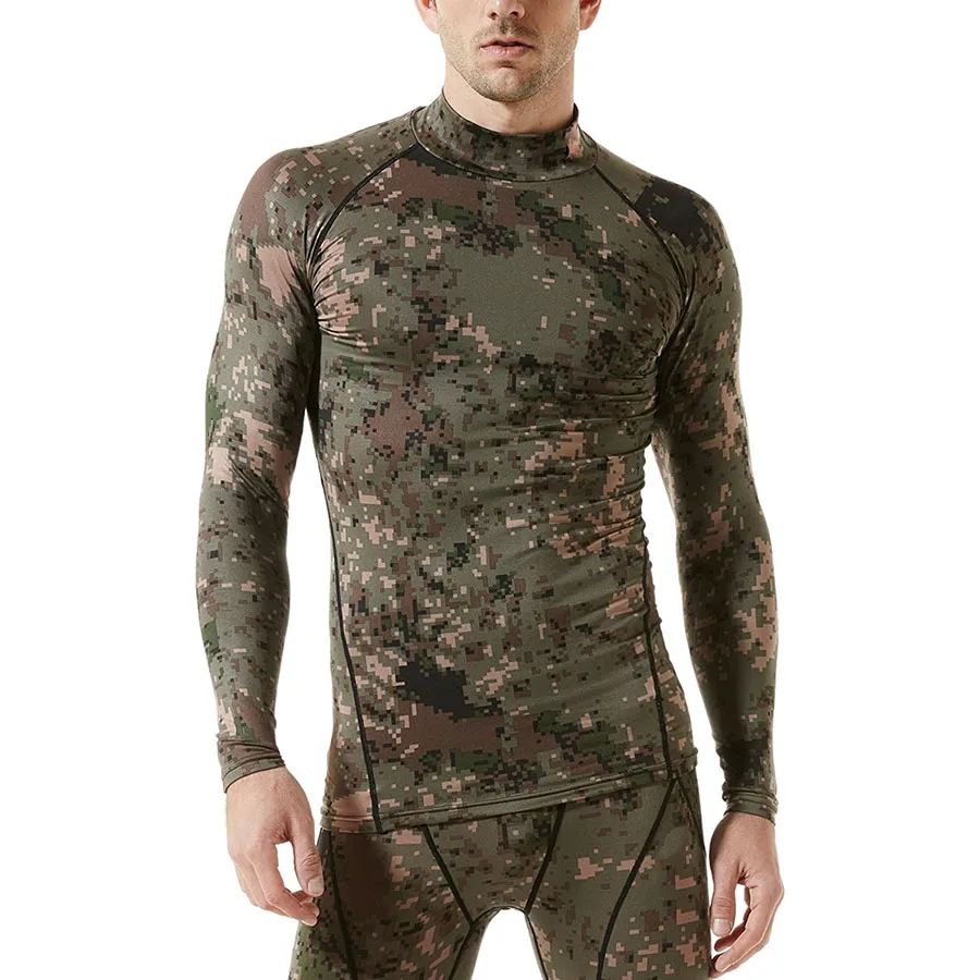 100% polyester spandex made sublimated camo design rash guards for sale low MOQ premium quality male swim rash guards