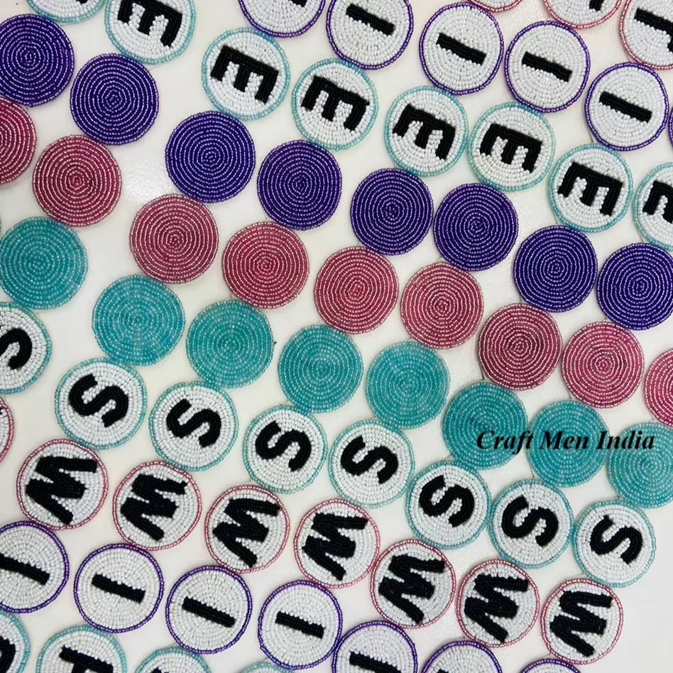 SWIFTIE Handmade round Seed Beaded Strap Unique Design Colorful International Standard round Beaded Belts for cross body straps