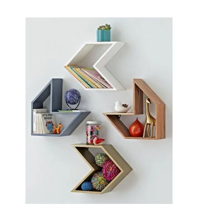 Hot selling wood shop shelves 4 decorate Customized unique design New Style acacia wooden at wholesale price