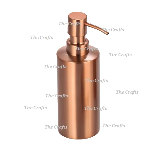 Deluxe Quality Round Shape Golden Color Soap Dispenser Classic Design Brass Bathroom Liquid Soap Dispenser