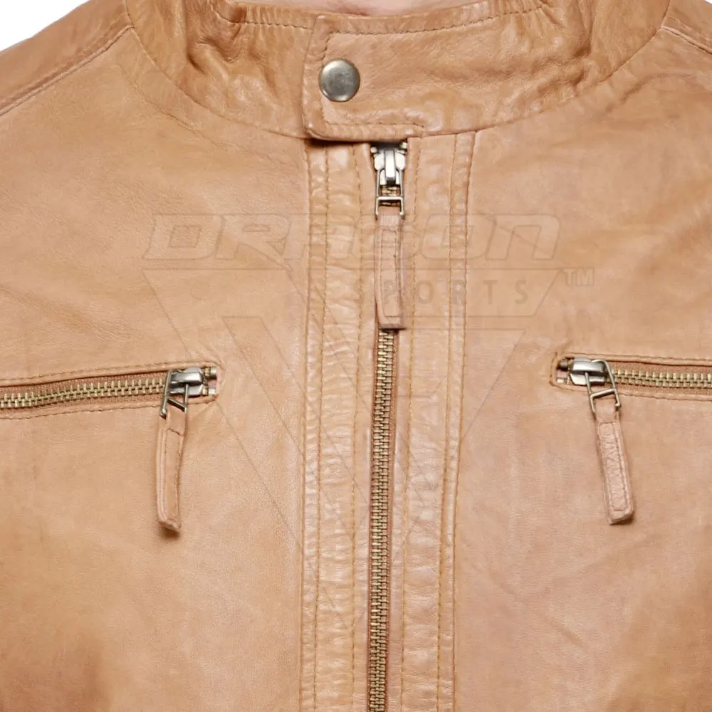 Top Hot Premium Quality Customized Logo Printing 2023 Winter Wear Men Leather jacket In High Quality