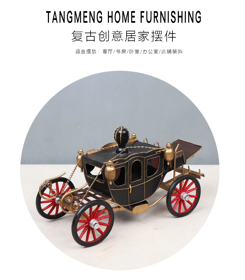 OEM Horse Drawn Carriage Model Customized Fairy Tale Princess Sightseeing Cart Wagon