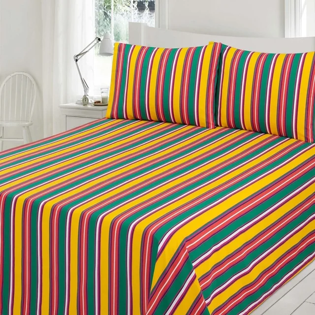Bed Sheets _   2023 100%  Cotton Super Soft King Solid Bed Sheet