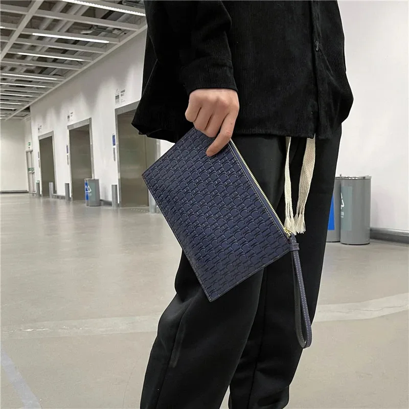 New Luxury Brand CH Clutch Unisex High-quality CH Letter Pattern Clutch luxury envelope leather business clutch purse